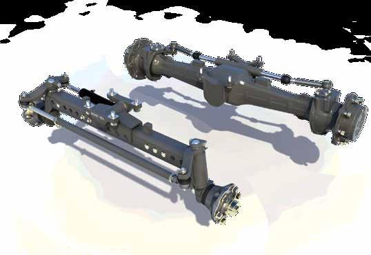 electronically-controlled rear linkages of the MF 4700 Series tractors to lift 3,000kg.