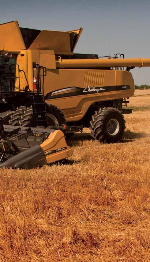 Well, everything you wanted, we give you in the Challenger 540C and 560C combines. Our combines are smarter now with our new processor intelligently boosting throughput while enhancing grain quality.