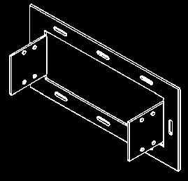 4, & 5 Steel Offset Reducing Splice Plate This plate is used for joining cable trays having different widths.
