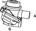 SECONDARY AIR INJECTION CONTROL VALVE SECONDARY AIR INJECTION (AIR) CONTROL VALVE REMOVAL/INSTALLATION 1. Remove in the order indicated in the table. 1 Air hose 2 Vacuum hose 3 AIR control valve 2.