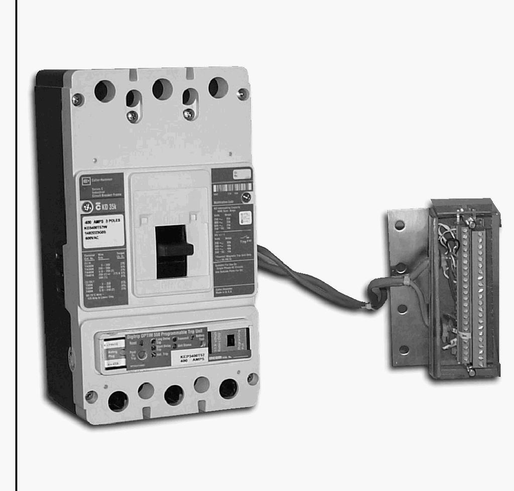 Installation Instructions for KD, HKD, KDC, CKD, CHKD Circuit Breakers with Digitrip OPTIM Trip Unit and Powernet and/or Zone Interlock A WARNING CONTACT WITH ENERGIZED EQUIPMENT CAN RESULT IN DEATH,