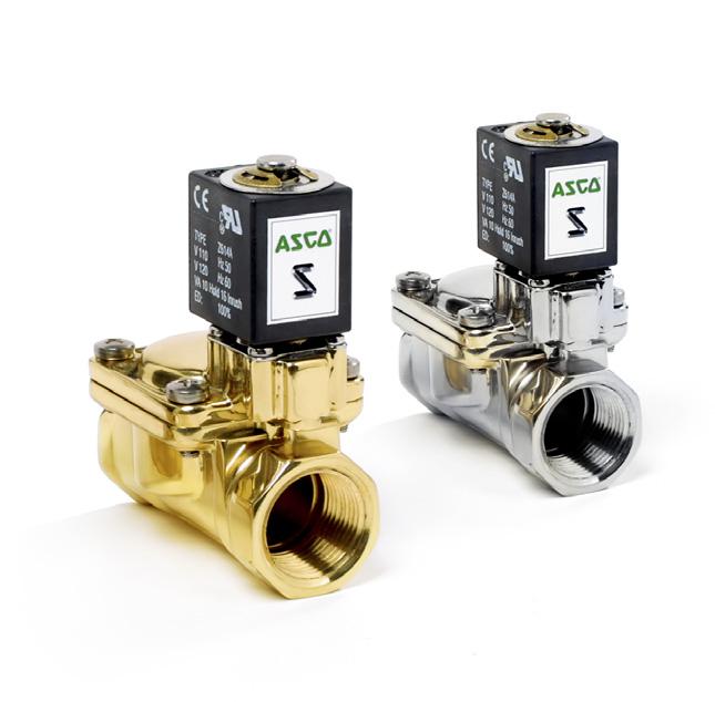 4 SERIES 8238 SOLENOID VALVES Pilot Operated Body 3/8" to 1" NPT ) DESCRIPTION ASCO S solenoid valves are designed for high flow, high reliability air suspension systems.