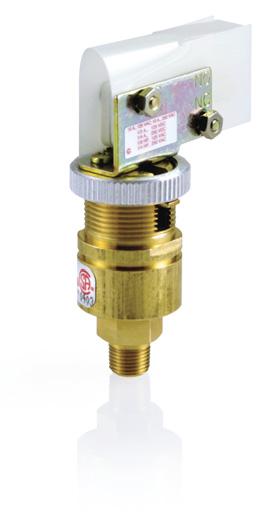4 PRESSURE SWITCHES Body 1/8" to 1/4" NPT DESCRIPTION The ASCO Adjustable Range Pressure Switch line is designed for installation where input pressure parameters are adjusted for personalized control.