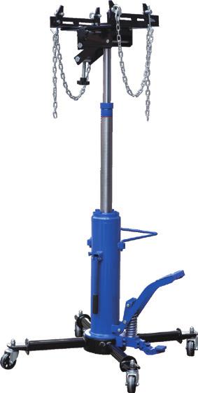 Jack Has a foot pump for fast and easy lifting Double ram