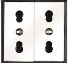 0000 9330 8980 0000 Socket, 0, 10 A/16 A Italy Installation dimension: 25 x 50 mm for plug-type: L single socket