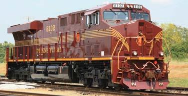 Equipped locomotives in heritage paint schemes.