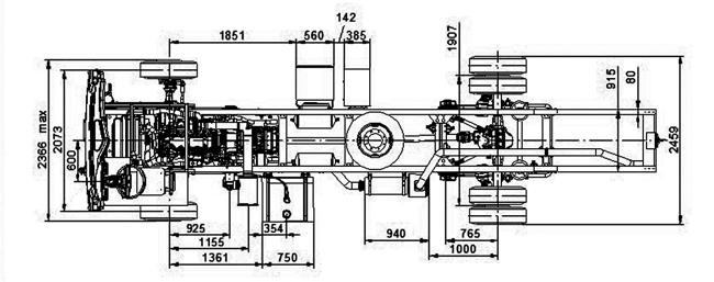КАМАZ-4308 4x2 chassis for middle-floor medium-sized bus Power unit Engine capacity, hp / Component model Engine Make 185 210 Euro-3 Cummins 6ISBe 210B Euro-5 Cummins ISB4.5E5 185B ISB6.