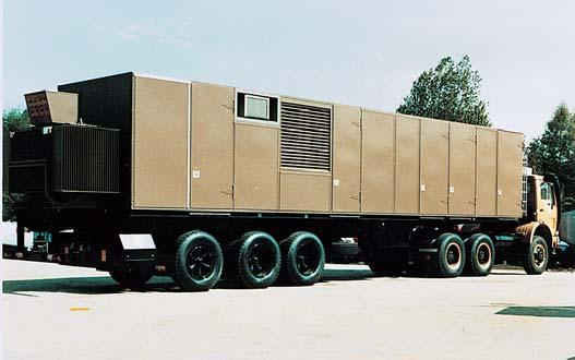 Mobile / Trailer Model ( MGP/TGP Series ) Kawasaki MGP/TGP Series Gas Turbines are mounted on trucks or on trailers for mobile generator sets.