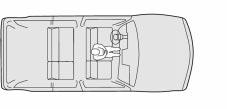Center Front Passenger Position (4-Door Models with Front Bench Seat) Lap Belt If