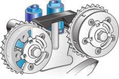 Inlet camshaft timing adjustment valve 1 N205 and valve 2 N208 and exhaust camshaft timing adjustment valve 1 N318 and valve 2 N319.