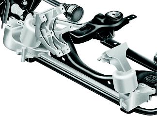 Engine mounting Two hydraulically damped engine mountings ensure a high degree of driving comfort.