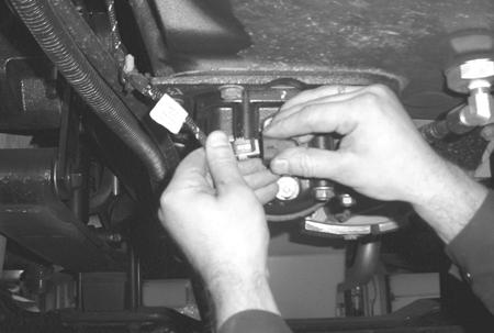 gear with the drive gear. 4. Reconnect the Transmission Harness to the Inertia Brake Coil.