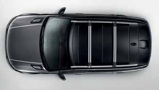 RANGE ROVER SPORT ROOF RAILS Engineered and positioned for optimal weight distribution of cargo, these Roof Rails are required for all Land Rover roof-mounted accessories. Load capacity: 220lbs.