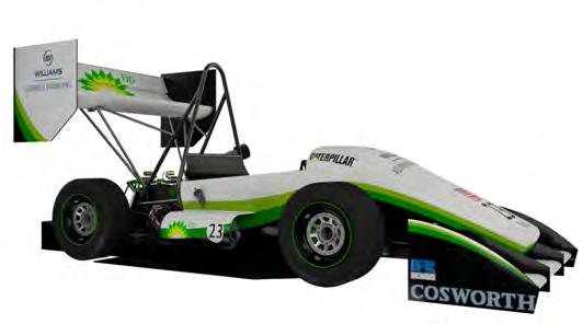 For the first time, a CFRP monocoque and rear steel space frame chassis forms the foundation of the TBR13 vehicle.