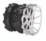 With Rapid, you can use twin tyres or a combination of tyres, cage wheels and sprocket  And if