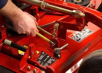 MOWER DECKS/PTO 6. Remove the front and rear lift chains from the mower deck (Fig. 427). 8.