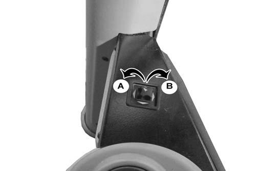 K2b) K2a To adjust the fore and aft position, release lever A under the seat and move the seat to the required position. To adjust the height, raise adjustment lever B briefly after being seated.