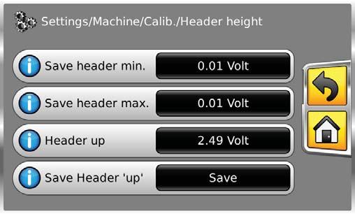 The height value can be entered directly to the Header up box, or save the current table height pressing Save.