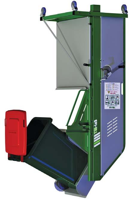 120/240L Bin Lifter 30KG Capacity This bin lifter is a manually operated bin lifter that aids in the lifting and emptying of wheelie bins into dumper bins using gas struts Designed to lift up to 30kg