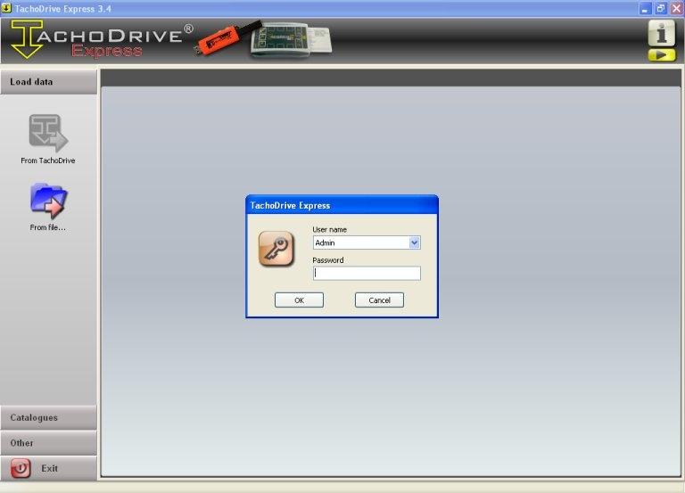 2.2 Running TachoDrive Express application An icon shortcut to the TachoDrive Express application, will appear on the PC desktop after the installation is finished.