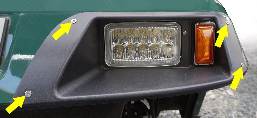 Connect the two spade connectors from the push-pull switch to B1 and L (shown in black). Headlights LGT-304 LGT-304L 1.