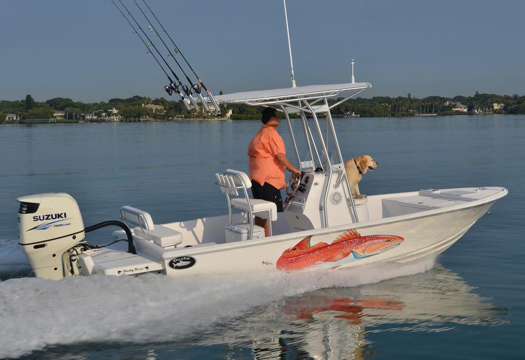 DUSKY 227 OPEN FISHERMAN Looking for rugged 22-footer to take you wherever the