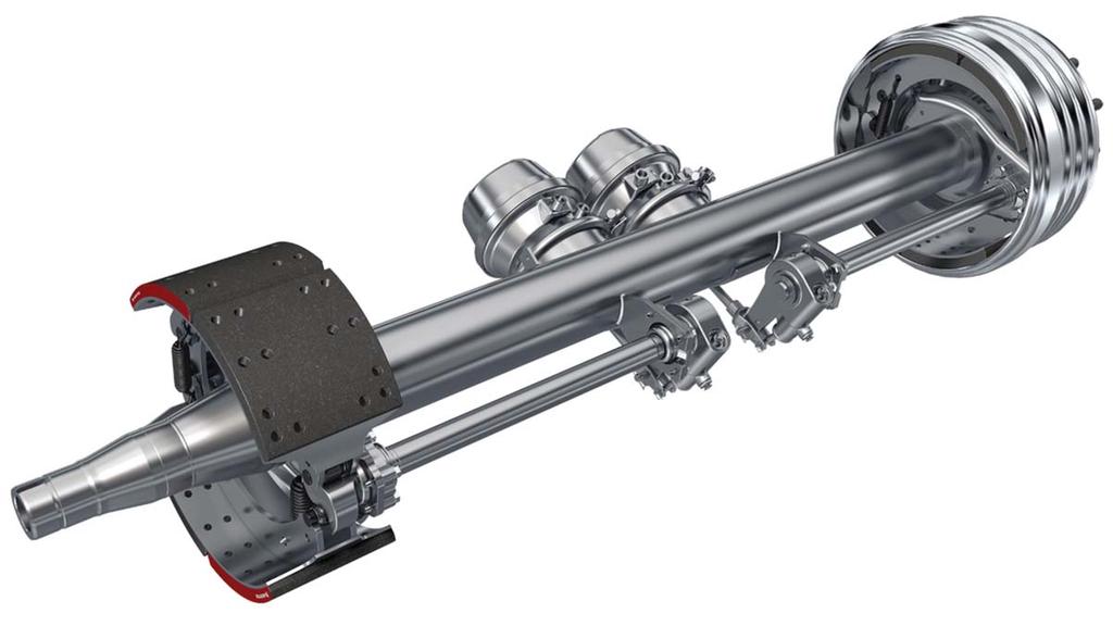 ADVANTAGE BY DESIGN Meritor axles continue to set the standard in the commercial heavy-duty trailer market.