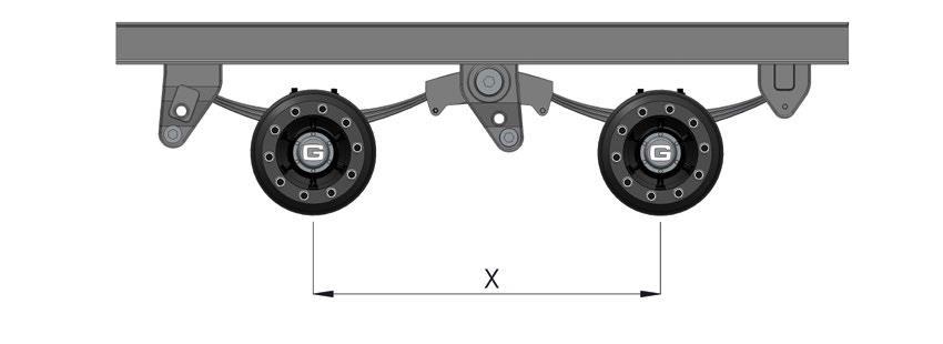 axle spacing : axle spacing is the distance from the centre of one axle to the centre of the next axle. See Figure 2 below where is the axle spacing.