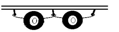 5 tonnes 16 tonnes 18 tonnes 20 tonnes (For trailer or semi trailer only) TANDEM ALES OF A VEHICLE NOT INCLUDING A 2 ALE SPACING ()