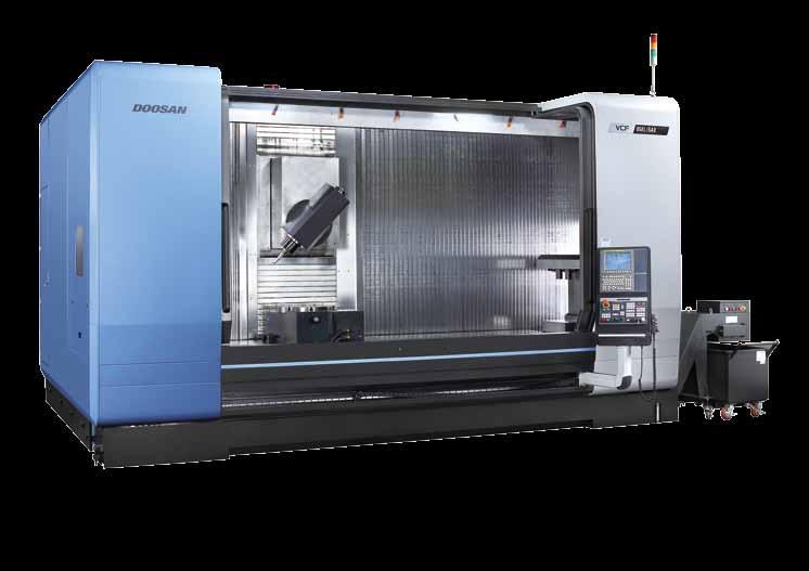 VCF 85 series Multi purpose moving column vertical machining center, providing a 3m long machining area and full 5 axis simultaneous capability to satisfy a wide range of