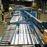 The roll-forming process includes a step to rigidize the full length of the roof panels every 4 to increase the stiffness of the panels, making them easier to