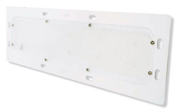 Interior Lighting 99 LED WhiteLight Recessed-Mount Dome Lamp FEATURES & BENEFITS Encapsulant potting for total circuit