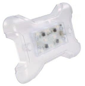 Operating temperatures +32 F to +185 F 61371 White Material: ABS Bulb: Dual F15T8 CW Volts / Amps: 12V / 2.