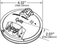 pigtail connection Hermetic lens-to-housing seal 61451 Clear, Male Pin 61051 Clear, Female Pin KITS: 61461 Clear (61451