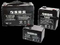 S Series (AGM) & G Series (Gel) VRLA Batteries 30 225 Ah (6 & 12 Volt Blocks) The sealed construction of the SBS VRLA series battery allows trouble-free, safe operation in any position.