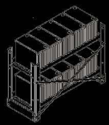 When a seismic rack is required for VRLA batteries taller than 7" high the -Z4 option should be ordered and a hold down bracket kit