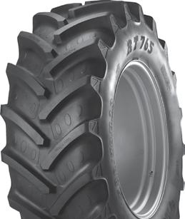 RADIAL REAR FARM R1W AGRIMAX RT765/657 EXCELLENT FLOTATION CHARACTERISTICS FOR MINIMUM IMPACT ON SOIL FERTILITY COMBINES EXCELLENT TRACTION AND SELF-CLEANING FEATURES TO INCREASE TREAD LIFE DESIGNED