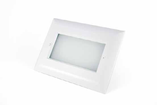 Standard Triple Gang Junction box Window & Louvered Brushed Nickel Black White Step light Path light Deck light Includes: LED Light engine -