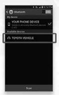 BLUETOOTH DEVICE PAIRING To begin the Bluetooth Pairing process, press the HOME button on the faceplate of your Toyota Vehicle Entune Multimedia Head Unit.