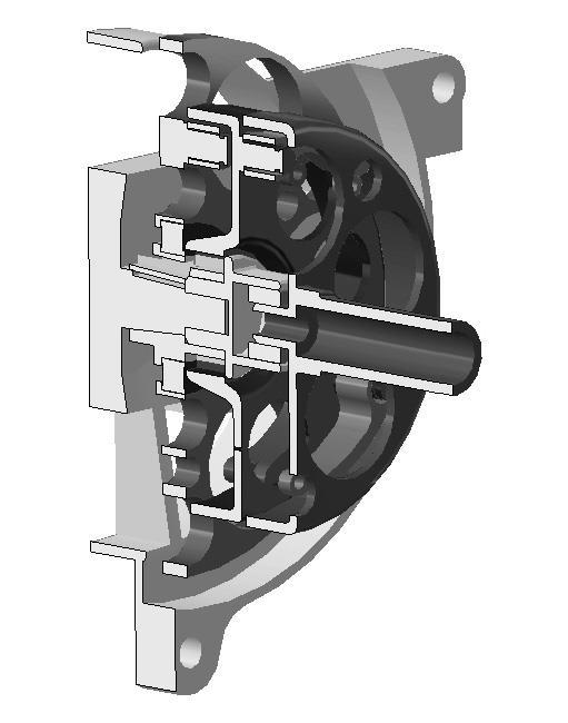 Design of a compact dual-purpose starting clutch in the drive of a prototype vehicle 111.