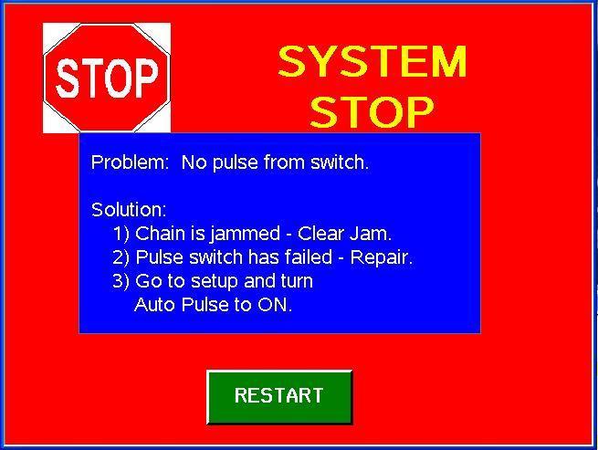 CHAPTER 16 : System Stop Conditions In cases where the system detects an abnormality and where damage to vital system components or vehicles in the tunnel may occur, the system will stop.