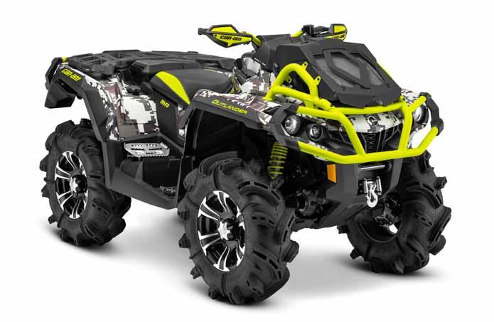 2015 Can-Am Outlander X mr ATV Family The Can-Am Outlander X mr family offers the deepest and most-talented lineup of ATVs purpose-built to conquer muddy trails and closed-course mug bogs.