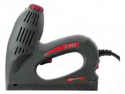 61 ET501 Staple & Nail Gun Tacker Ergonomic design, rubber non-slip grip Fastener depth control dial Easy drop in loading 240V -