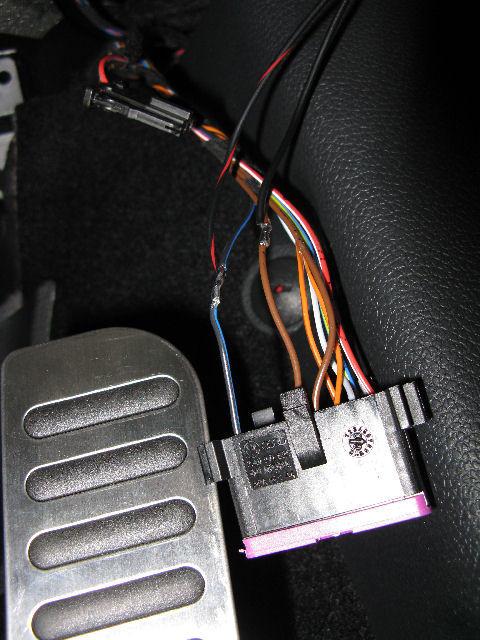 There are two brown wires, both are ground. Connect the Shift- I s Black/Red to the connectors Black/Blue.