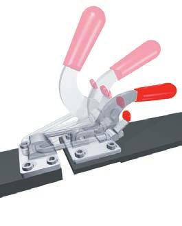 into the forward position Can be used as a push clamp and pull clamp, locking in two positions Holding
