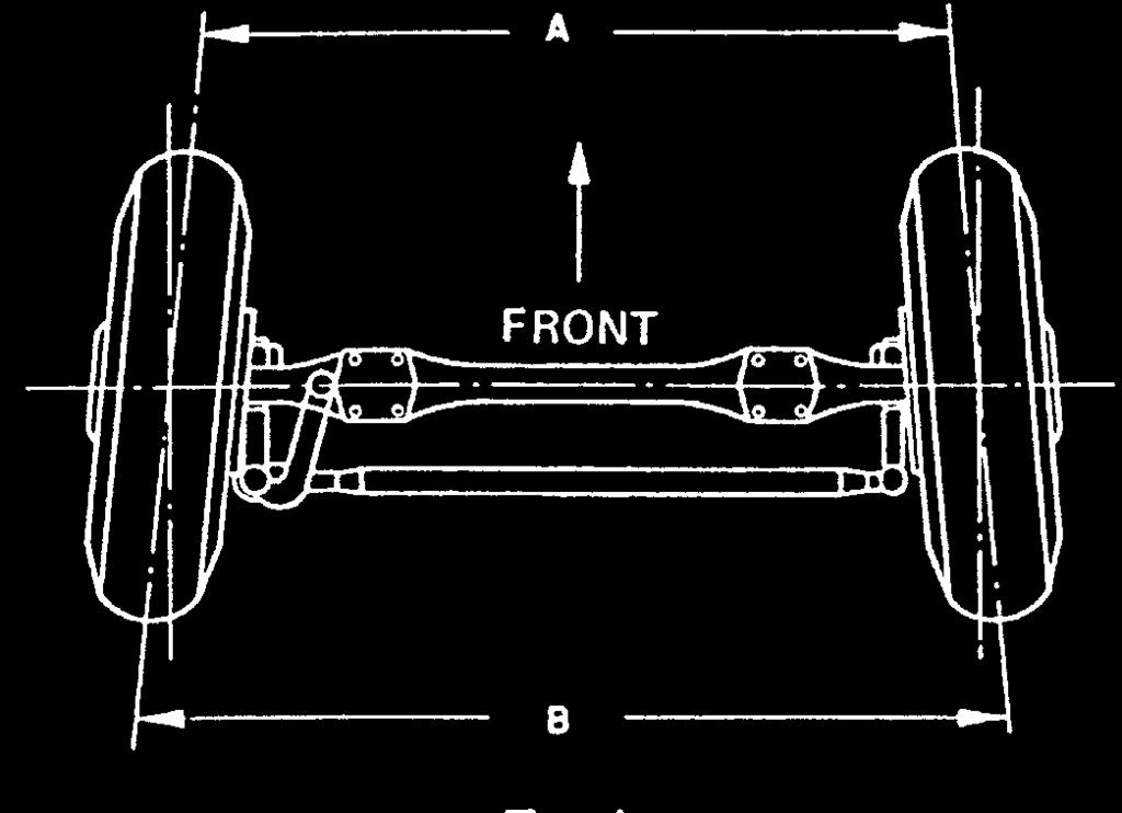 Wheel Alignment Toe-In Caster Toe-in (Positive) A < B Toe-out (Negative) A > B Vertical C L King Pin C L Caster Angle Proper wheel alignment is essential for optimum tire life and vehicle handling