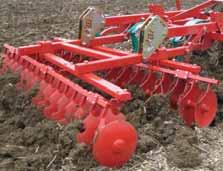 tines: Good levelling capacity Good following of the ground contour No risc of soil blockage Easy