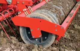 Individual scraper adjustment to avoid blockages Universal and suitable for all soil types Good