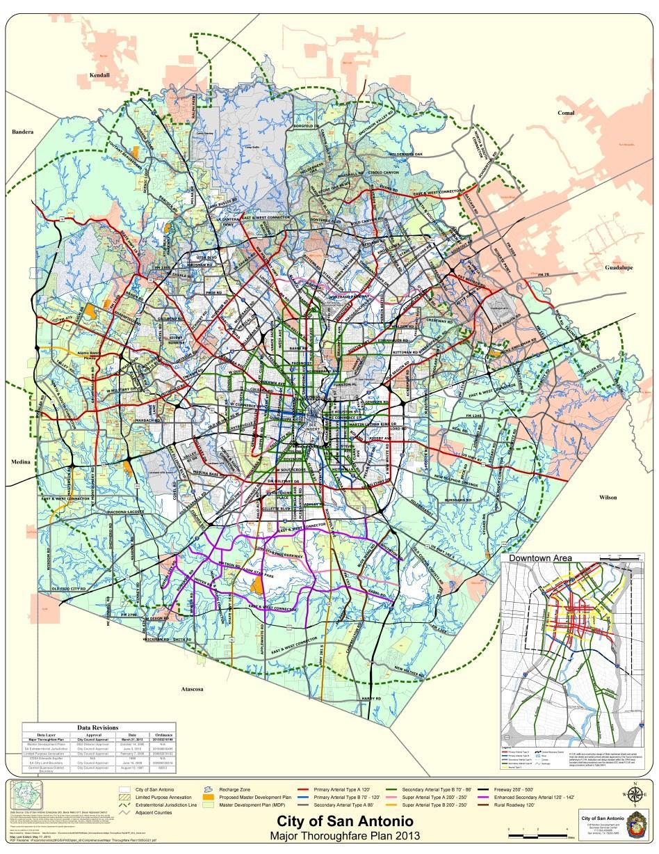 City of San Antonio Major Thoroughfare Plan 2013 City Council Approval