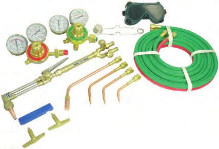 106 SHOP EQUIPMENT 8080 8080 - Complete Oxyacetylene Welding Outfit UL and UR approved pressure gauge WELDING Comes Complete with: Torch Handle Cutting